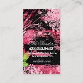 GASCHROMATOGRAPHIE schäbige wilde Garten-Tiara Visitenkarte (Rückseite)