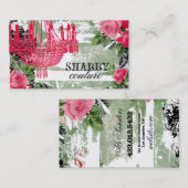 GASCHROMATOGRAPHIE schäbiger Garten-Leuchter Visitenkarte (Vorne/Hinten)