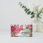 GASCHROMATOGRAPHIE schäbiger Garten-Leuchter Visitenkarte (Stehend Vorderseite)