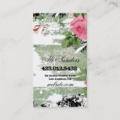 GASCHROMATOGRAPHIE schäbiger Garten-Leuchter Visitenkarte (Rückseite)