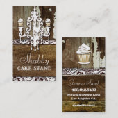 GASCHROMATOGRAPHIE schäbiger Kuchen-Stand-Leuchter Visitenkarte (Vorne/Hinten)