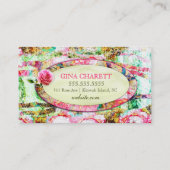 GASCHROMATOGRAPHIE | schäbiger Vintager Charme Empfehlungskarte (Rückseite)