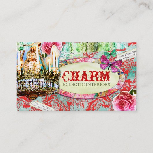 GASCHROMATOGRAPHIE | schäbiger Vintager Charme - Visitenkarte (Vorderseite)