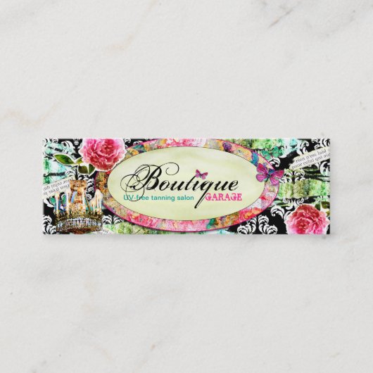 GASCHROMATOGRAPHIE schäbiger Vintager Mini Visitenkarte (Vorderseite)