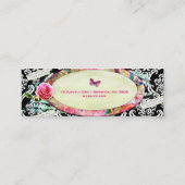 GASCHROMATOGRAPHIE schäbiger Vintager Mini Visitenkarte (Rückseite)