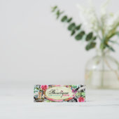 GASCHROMATOGRAPHIE schäbiger Vintager Mini Visitenkarte (Stehend Vorderseite)