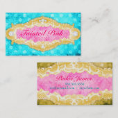 GASCHROMATOGRAPHIE verdorbenes Aqua-Rosa u. Visitenkarte (Vorne/Hinten)