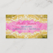 GASCHROMATOGRAPHIE verdorbenes Aqua-Rosa u. Visitenkarte (Rückseite)