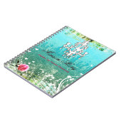 GASCHROMATOGRAPHIE verehren Vintagen Türkis Notizblock (Linke Seite)