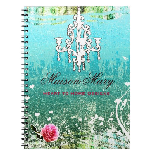 GASCHROMATOGRAPHIE verehren Vintagen Türkis Notizblock (Vorderseite)