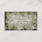 GASCHROMATOGRAPHIE | Vin Millésimé | lila Visitenkarte (Rückseite)