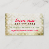 GASCHROMATOGRAPHIE Vintage Rosen-Sahnepunkte Visitenkarte (Rückseite)