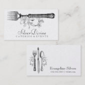 GASCHROMATOGRAPHIE Vintage silberne erahnen Visitenkarte (Vorne/Hinten)
