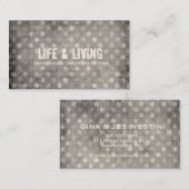 GASCHROMATOGRAPHIE | Vintage strukturierte graue Visitenkarte (Vorne/Hinten)