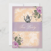 GASCHROMATOGRAPHIE Vintages Brautparty-Tee-Party Einladung (Vorderseite)