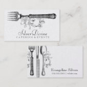 GASCHROMATOGRAPHIE Vintages silbernes göttliches Visitenkarte (Vorne/Hinten)