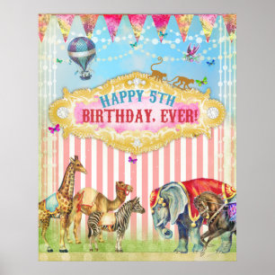 GASCHROMATOGRAPHIE-VINTAGES ZIRKUS-PLAKAT 2 POSTER