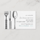 GASCHROMATOGRAPHIE | vorzügliche Tabelle, die Visitenkarte (Rückseite)