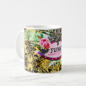 GASCHROMATOGRAPHIE | wunderliche Vintage rosa Kaffeetasse (Vorderseite Links)