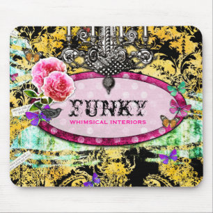 GASCHROMATOGRAPHIE   wunderliche Vintage rosa Mousepad