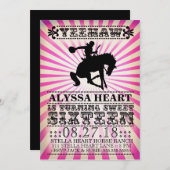 GASCHROMATOGRAPHIE Yeehaw Rodeo-16. Einladung (Vorne/Hinten)