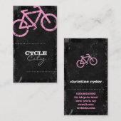 GASCHROMATOGRAPHIE | Zyklus-Stadt-Beton - Rosa Visitenkarte (Vorne/Hinten)