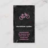 GASCHROMATOGRAPHIE | Zyklus-Stadt-Beton - Rosa Visitenkarte (Rückseite)