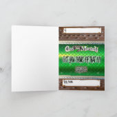 Gase-Affe der Geburtstagskarte Karte (Innenseite)