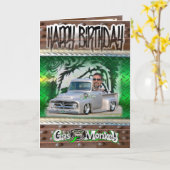 Gase-Affe der Geburtstagskarte Karte (Gelbe Blume)