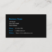 Gasfitter Servicetechniker Visitenkarte (Rückseite)