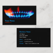 Gasfitter Servicetechniker Visitenkarte (Vorne/Hinten)