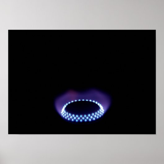 Gasflamme Poster (Vorne)