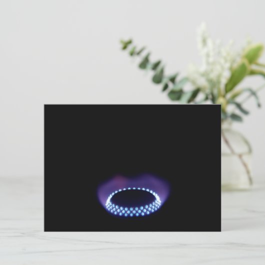 Gasflammkarte (Stehend Vorderseite)