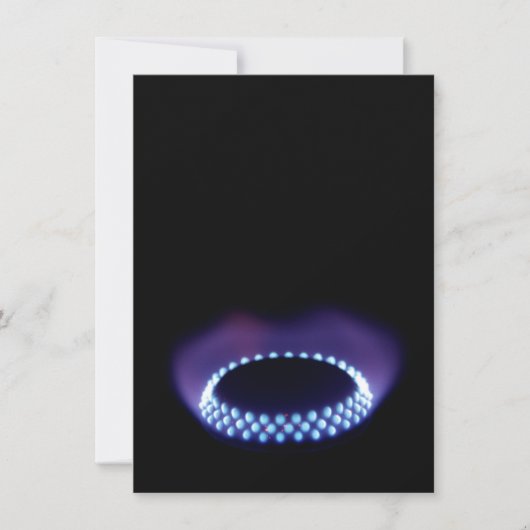 Gasflammkarte (Vorderseite)