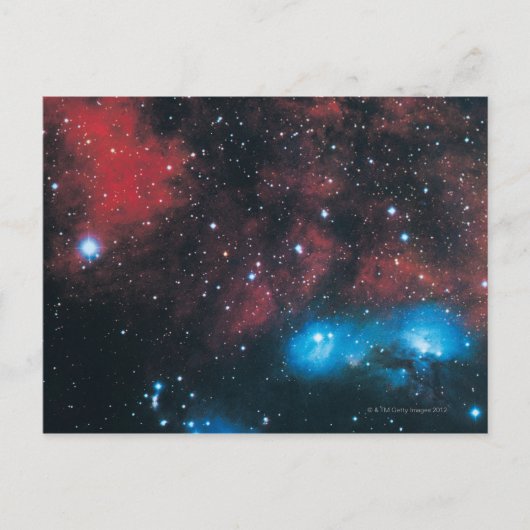 Gasförmiger Nebel bei Cygnus Postkarte (Vorderseite)
