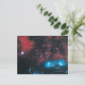 Gasförmiger Nebel bei Cygnus Postkarte (Stehend Vorderseite)