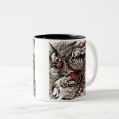Gashadokuro & Bakeneko - Mythical Beasts Edition Zweifarbige Tasse (VorderseiteRechts)