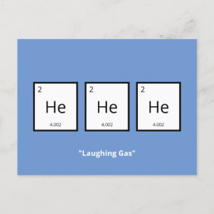 Gashelium Humorale Wissenschaft Feiertagspostkarte