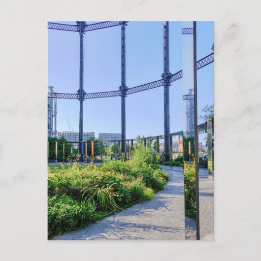 Gasholder Park, Kings Cross, London UK Postcard Postkarte (Vorderseite)