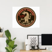 Gashouse Gorillas Logo Feat. Pitcher Poster (Heimbüro)
