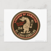 Gashouse Gorillas Logo Feat. Pitcher Postkarte (Vorderseite)