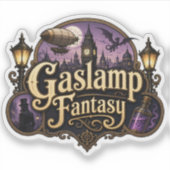 Gaslamp Fantasy Aufkleber (Vorderseite)