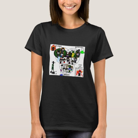 Gaslight Gatekeep Girlboss Meme 3 T-Shirt (Vorderseite)