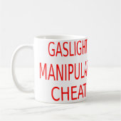 Gaslight Manipulate Cheat Football Jersey Kaffeetasse (Links)