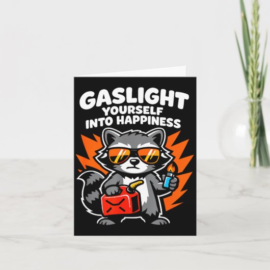 Gaslight yourself into happiness karte (Vorderseite)