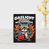 Gaslight yourself into happiness karte (Gelbe Blume)