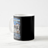 Gaslighting Isn't Real Funny Cat Meme Bootleg Kaffeetasse (Vorderseite Links)