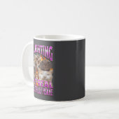 Gaslighting Isn't Real Funny Cat Meme Bootleg Grap Kaffeetasse (Vorderseite Links)