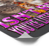 Gaslighting Isn't Real Funny Cat Meme Bootleg Grap Poster (Ecke)