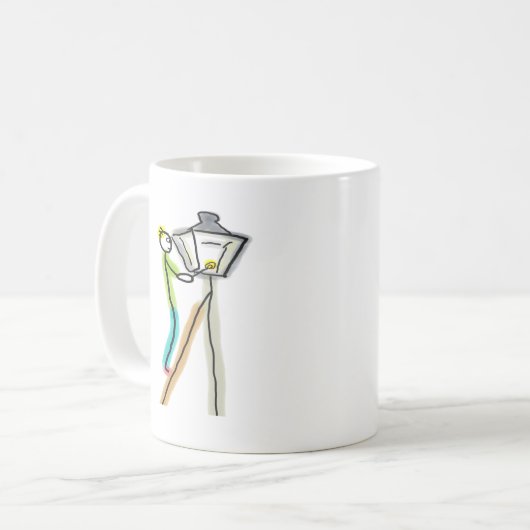 Gaslighting Stickman Kaffeetasse (Vorderseite Links)